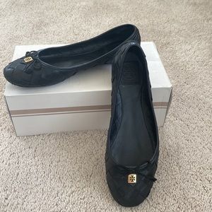 Tory Burch Black Woven Flats 9.5